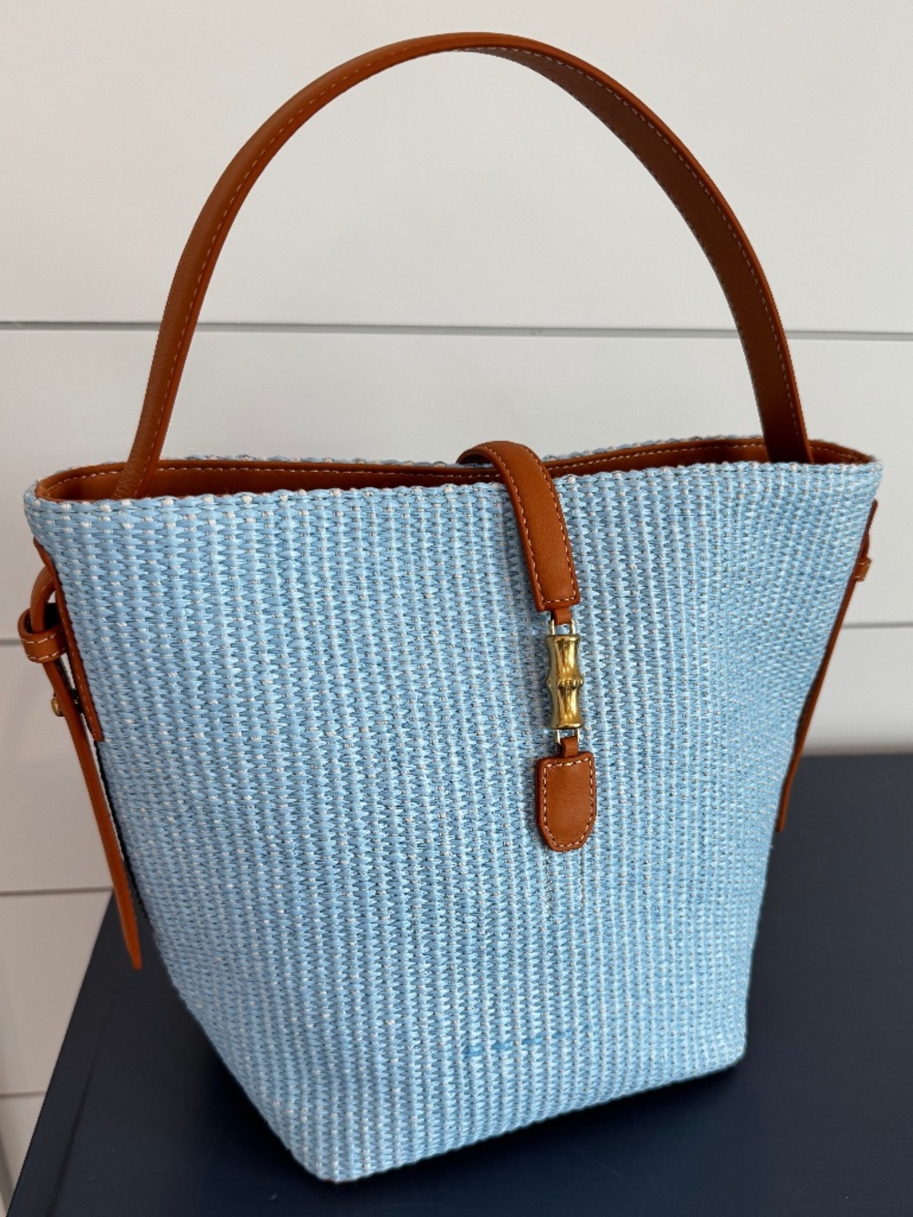 J.McLaughlin Crawford Straw Bucket Bag NWT!!!